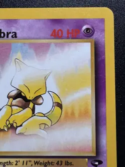 1st Edition Sabrina's Abra 93/132 Gym Challenge Pokemon Card Rare LP - Image 4