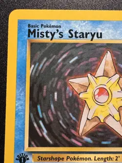 1st Edition Misty's Staryu 92/132 Gym Challenge Pokemon Card Rare Near Mint - Image 3