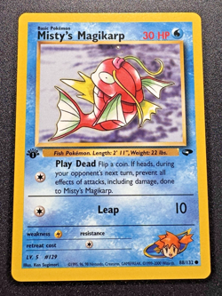 1st Edition Misty's Magikarp 88/132 Gym Challenge Pokemon Card Rare LP - Image 1