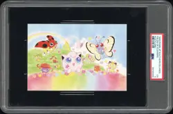 Jigglypuff Meowth Pokemon Card Southern Islands Postcard Japanese Nintendo PSA 5 - Image 4