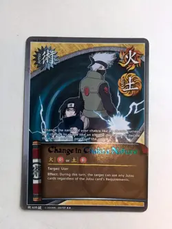 Change in Chakra Nature 620 - Naruto CCG Card Rare - NM - 620 - Image 1