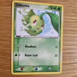 CHIKORITA 51/115 POKEMON CARD (EX UNSEEN FORCES SET) - Image 3