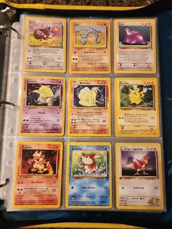 Pokemon Collection Binder Vintage Lot of Cards Holo Rares WoTC 1st Edition Etc - Image 1
