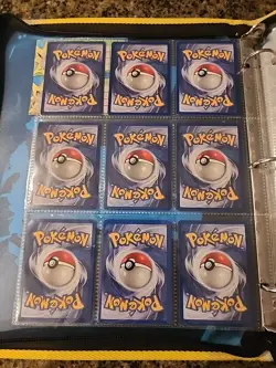 Pokemon Collection Binder Vintage Lot of Cards Holo Rares WoTC 1st Edition Etc - Image 2