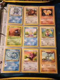 Pokemon Collection Binder Vintage Lot of Cards Holo Rares WoTC 1st Edition Etc - Image 3