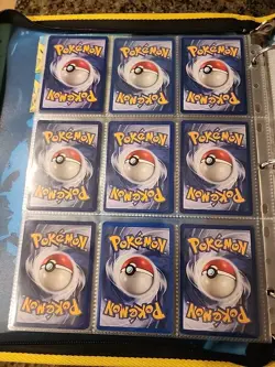 Pokemon Collection Binder Vintage Lot of Cards Holo Rares WoTC 1st Edition Etc - Image 5