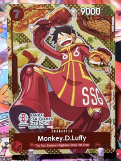 MONKEY D LUFFY - One Piece P-080 - PROMO - Bandai Card Fest 24-25 World Tour - Image 1
