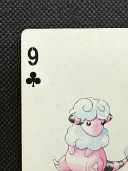 Pokemon Flaaffy 9 of Clubs Silver Marill Deck Playing Card Poker Nintendo - Image 3