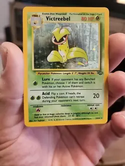 Victreebel Pokemon Card 14/64 Jungle Set Rare Trading Card Holo - Image 1