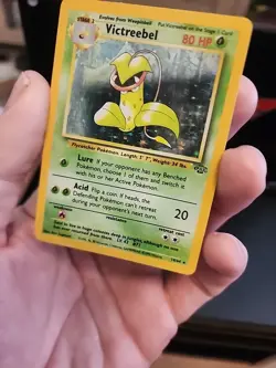 Victreebel Pokemon Card 14/64 Jungle Set Rare Trading Card Holo - Image 2