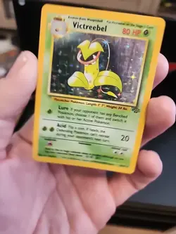 Victreebel Pokemon Card 14/64 Jungle Set Rare Trading Card Holo - Image 3