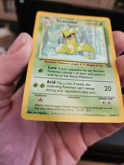 Victreebel Pokemon Card 14/64 Jungle Set Rare Trading Card Holo - Image 5
