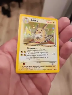 Pokemon TCG Raichu Holo 90 HP Base Set 14/102 Card - Image 3