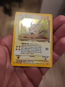 Pokemon TCG Raichu Holo 90 HP Base Set 14/102 Card - Image 4