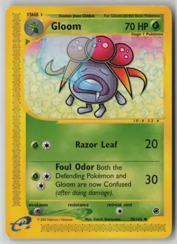 Gloom 078/165 Pokemon TCG Expedition Base Set Regular Card (Light Play) LP 1 - Image 1