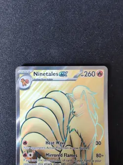 Ninetales Ex 186/165 Full Art 151 Rare Holo Shiny Pokemon Card - Near Mint - Image 2