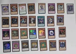 Yugioh (1996) 29 Card Lot Mostly Foils - No Blue Eyes White Dragon SDK-001 - Image 1