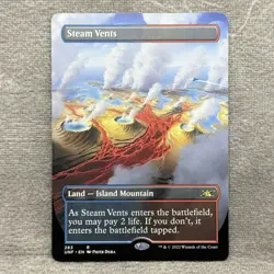 MTG Steam Vents (Borderless) - Unfinity (UNF) #283 Non-Foil NM Magic the Card - Image 1