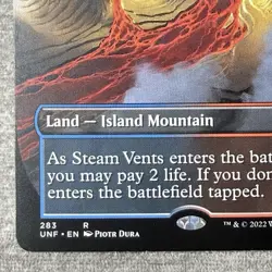 MTG Steam Vents (Borderless) - Unfinity (UNF) #283 Non-Foil NM Magic the Card - Image 4