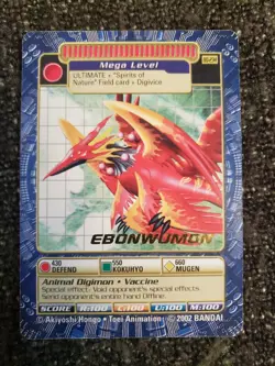 Vintage Digimon CCG Battle Series 5 Gold Stamped Mega Card Ebonwumon BO-234 - Image 1