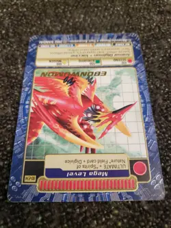 Vintage Digimon CCG Battle Series 5 Gold Stamped Mega Card Ebonwumon BO-234 - Image 4