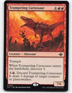 Trumpeting Carnosaur #171 Magic the Gathering Card - Image 1