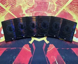 Island (Phyrexian) x6 - LP/NM Oil Slick Raised Foil - Phyrexia: All Will Be One - Image 1