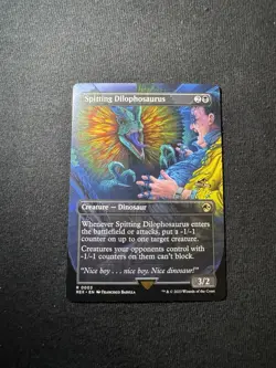 Mtg SPITTING DILOPHOSAURUS BORDERLESS NM REX 0003 - Image 1