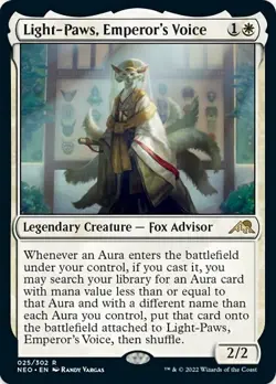1 x Light-Paws, Emperor's Voice - Kamigawa: Neon Dynasty - LP - MTG - JPL - Image 1