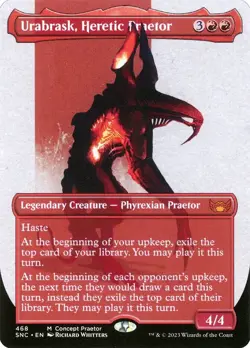 Magic The Gathering MTG - Urabrask, Heretic Praetor - SNC - Concept Praetor - Image 1