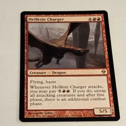 Hellkite Charger x1 Zendikar NM Condition see front and back pics - Image 1