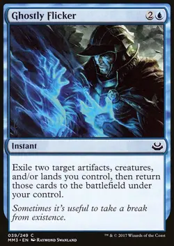 MTG Magic the Gathering Ghostly Flicker (39/270) Modern Masters 2017 LP - Image 1