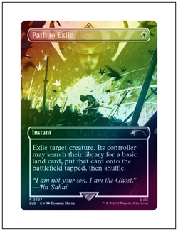 1x Path to Exile, 2227, Foil, Ghost of Tsushima Secret Lair, Magic MTG NM - Image 1