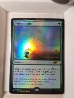 Primal Might - FOIL SEALED - Prerelease Promos - Magic the Gathering MTG Nice! - Image 1