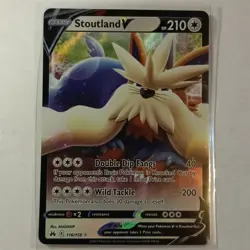 Pokemon TCG Crown Zenith Stoutland V 116/159 Near Mint - Image 1