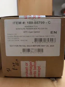 Pokemon S&V Twilight Masquerade PC ETB Case of 4 Pokemon Center Exclusive - Image 1