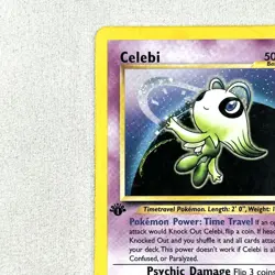 Celebi 3/64 Neo Revelation 1st Edition Holo Vintage Pokemon Card 2000 MP - Image 4