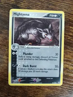 Pokemon EX Power Keepers Mightyena 18/108 Holo Rare MP - Image 1