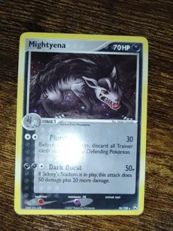 Pokemon EX Power Keepers Mightyena 18/108 Holo Rare MP - Image 2