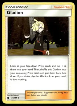 Gladion SM - Crimson Invasion 95/111 MP Pokemon TCG | Buy 10 Get 10 Free - Image 1