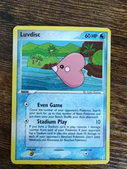 Luvdisc 7/100 Ex Crystal Guardians Holo Rare Pokemon - Image 1
