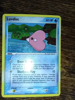 Luvdisc 7/100 Ex Crystal Guardians Holo Rare Pokemon - Image 2