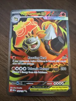 Pokemon Mega Camerupt ex 156/132 Me01: Mega Evolution Ultra Rare Holo - Image 1