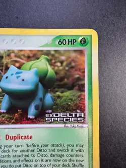 2005 POKEMON DITTO EX DELTA SPECIES 36/113 DITTO REV. HOLO STAMPED TCG - Image 3