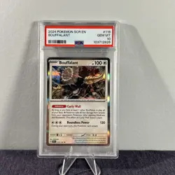 PSA 10 Pokemon Scr En-stellar Crown Bouffalant 119 - Image 1