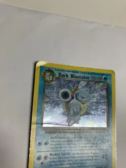 Pokemon Dark Blastoise 4/110 Legendary Collection Holo Damaged - Image 3