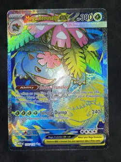 ✅Pokemon MEGA VENUSAUR ex 155/132 Mega Evolution Ultra Rare Full Art English NM - Image 1