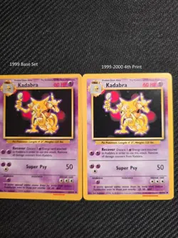 Vintage Pokemon Kadabra 32/102 Base Set 1999-2000 4th Printing - Image 3