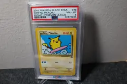 Pokemon Surfing Pikachu #28 - 2001 Black Star Promo - PSA 8 (NM-MT) Condition! - Image 1