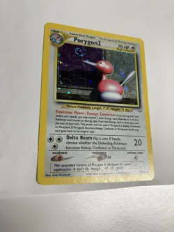 Pokemon TCG Porygon2 12/64 Neo Revelation Unlimited Holo Rare LP w/Holo Swirl - Image 3